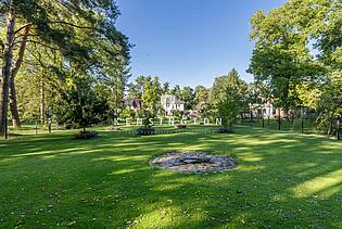 Blick aus Garten hinten 